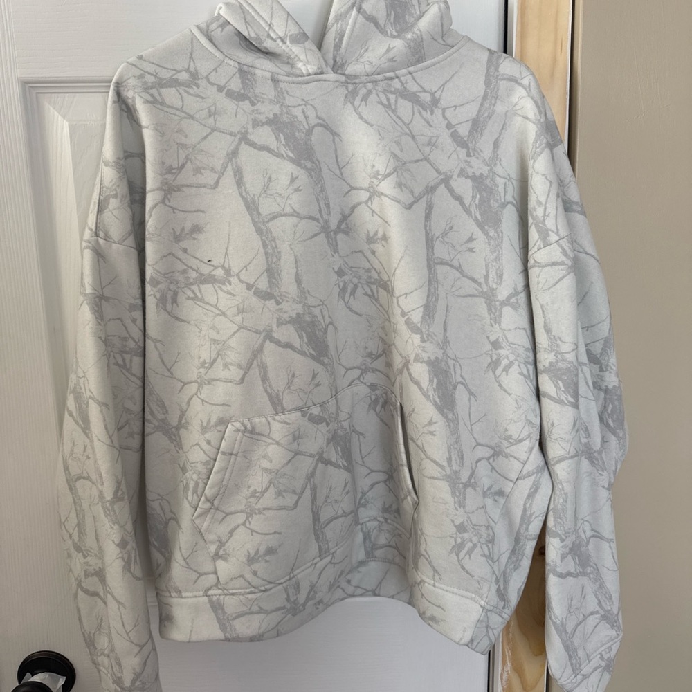 Gray Camouflage Hoodie